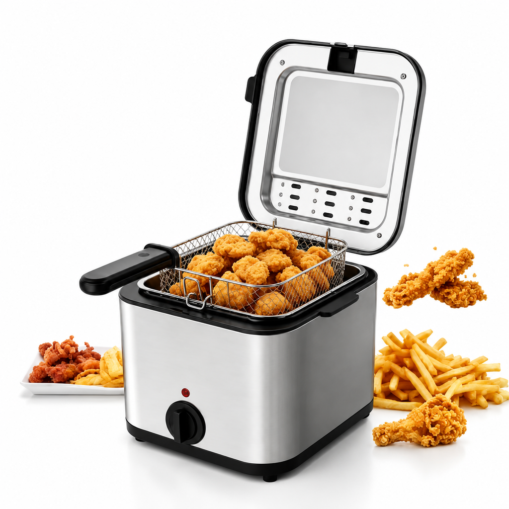 2.5L Electric Deep Fryer with Stainless Steel Body