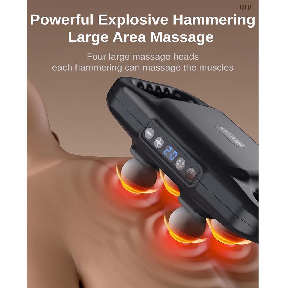 4-Head Massage Gun Deep Tissue