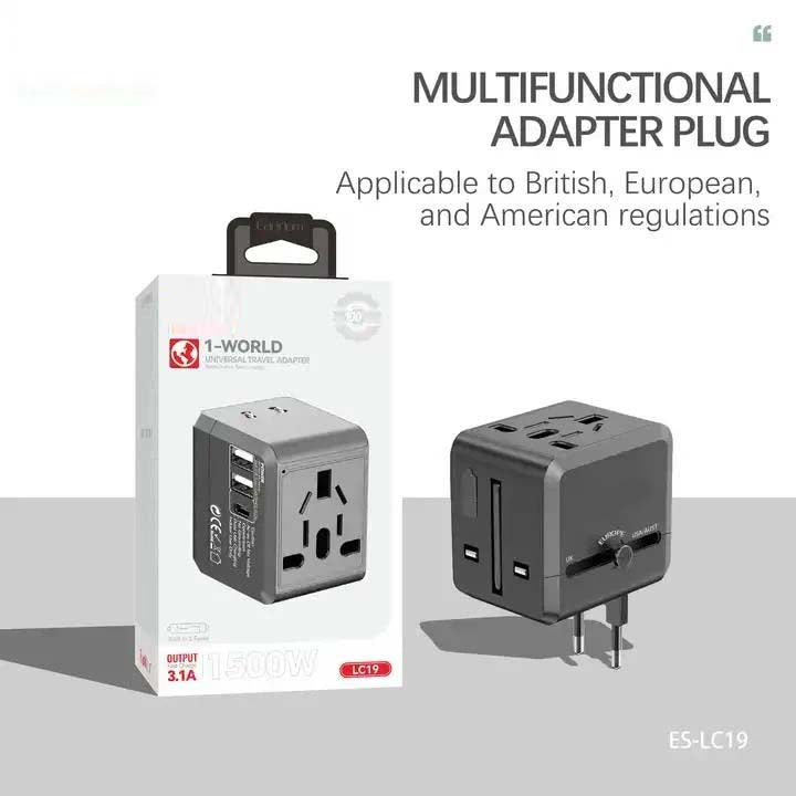 USB International Travel Adapter with Type-C