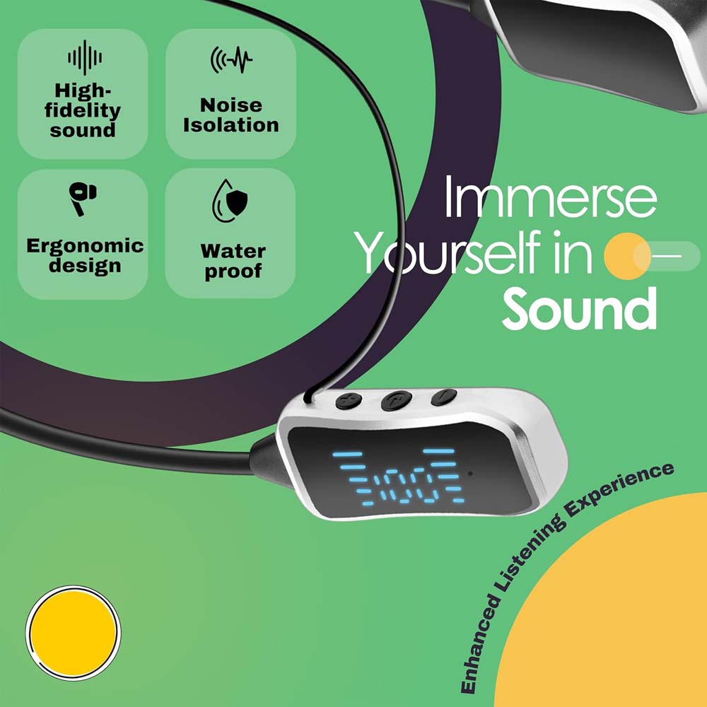 GHF-01 Wireless Neckband Headphones
