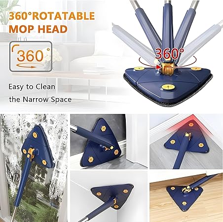 Rotatable Adjustable Triangle Cleaning Mop