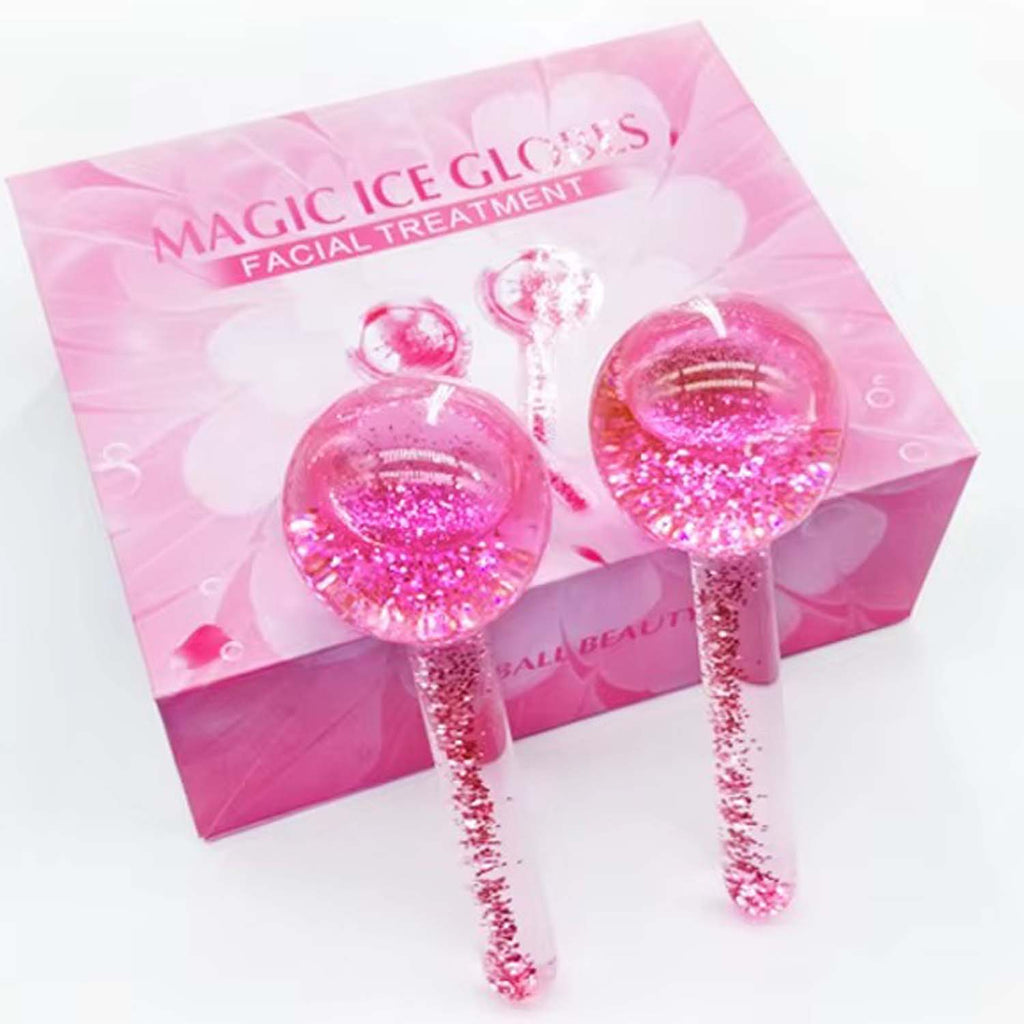 2-Pcs Facial Ice Globes. Cryo roller balls to reduce puffiness