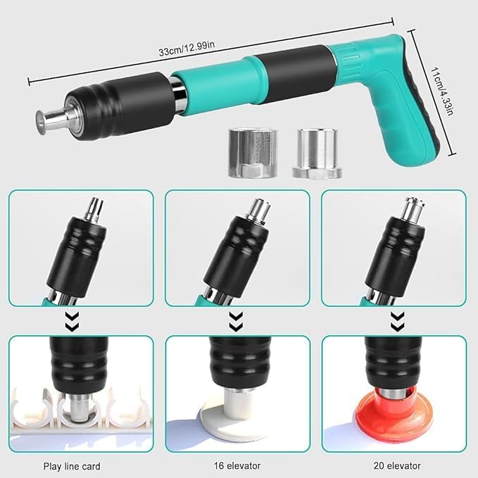 Rivet Gun with 20 Pieces Nails and Plastic Box