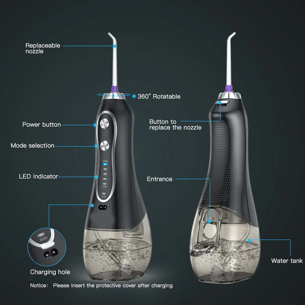 Portable Dental Water Flosser with Bag