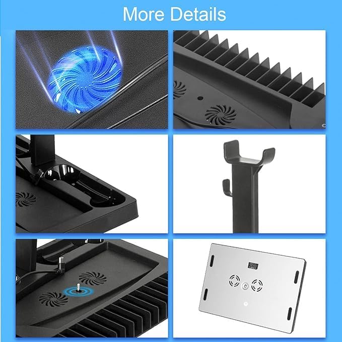 Vertical Stand Cooling Fan for PS5