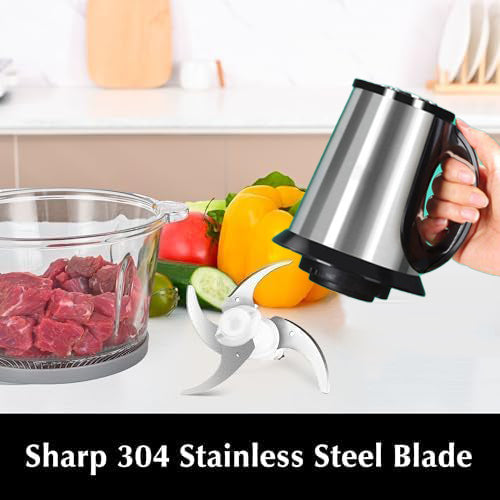 2-in-1 Stainless Steel Electric Meat Grinder