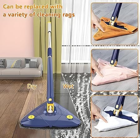 Rotatable Adjustable Triangle Cleaning Mop