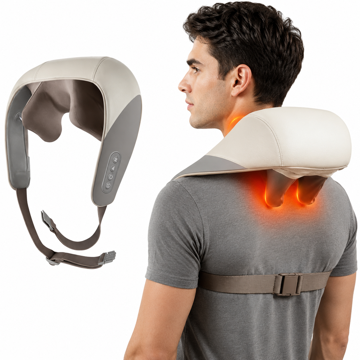 Wireless Back Muscle Relaxing Massage Pillow