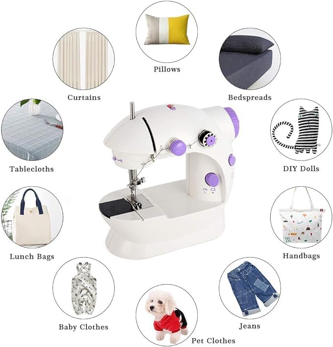 Beginner-Friendly Mini Electric Sewing Machine