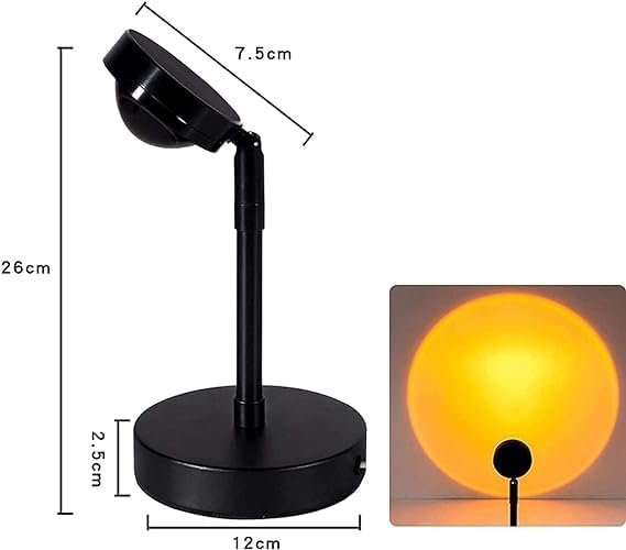 180° Rotatable & USB Rechargeable Sunset