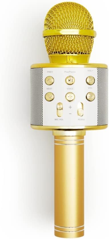 Golden Wireless Karaoke Microphone