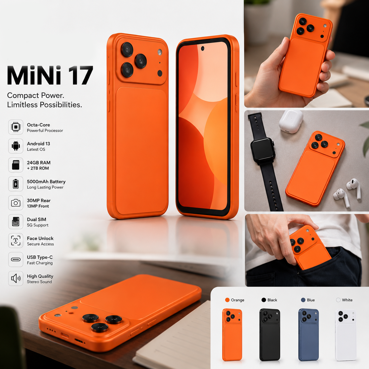 Mini 17 Compact 5G Smartphone