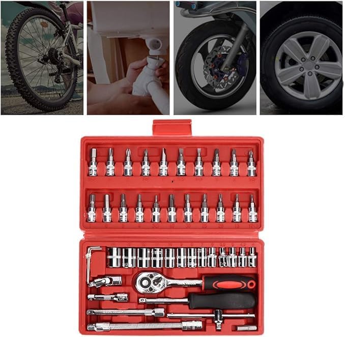 46-Piece 1/4-Inch Socket Set