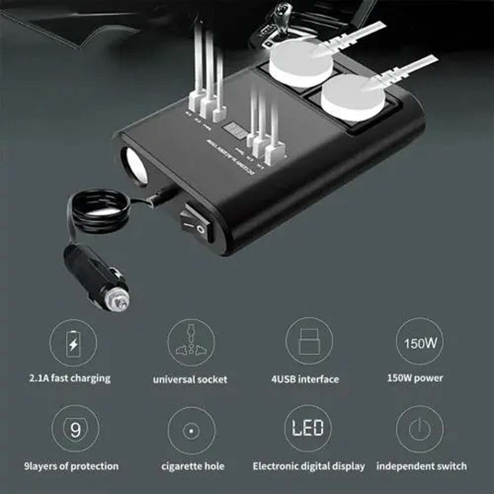 150W Universal Car Inverter