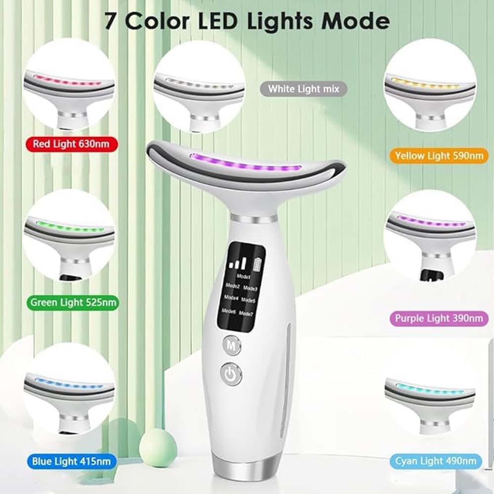 7-Colour LED Light Therapy Facial Massager