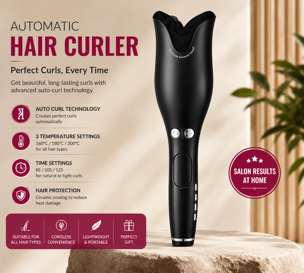 Spin N Curl Ceramic Rotating Hair Curler