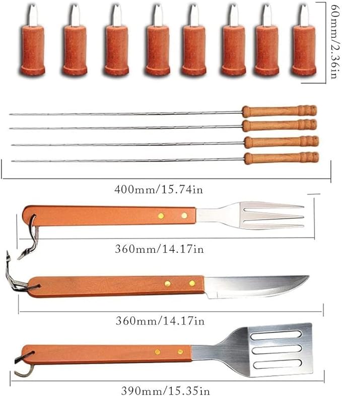 BBQ Tool Set 18-Piece | Stainless Steel