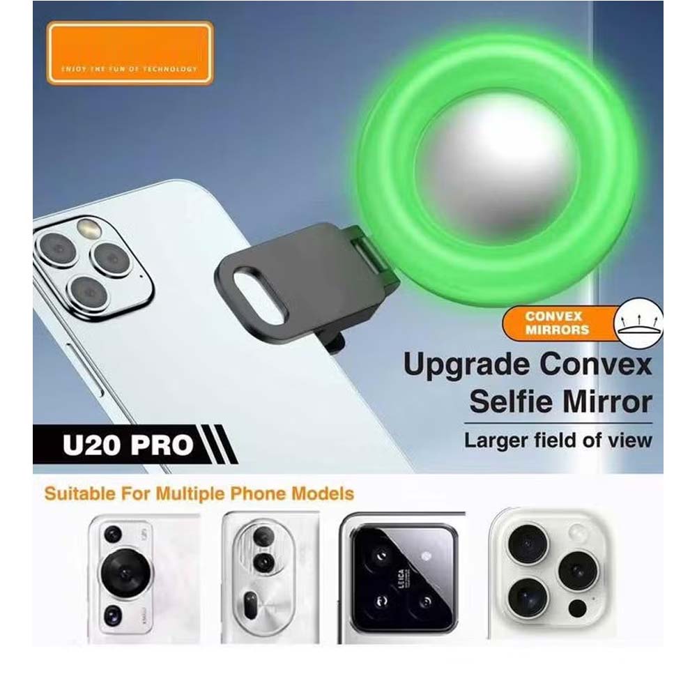 U20 PRO Ring Selfie Light RGB Clip LED Fill
