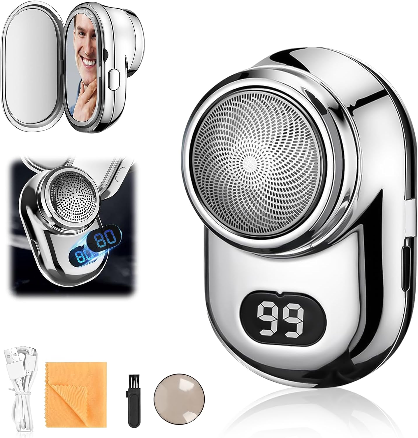 Fast Charging Digital Display Mini Shaver
