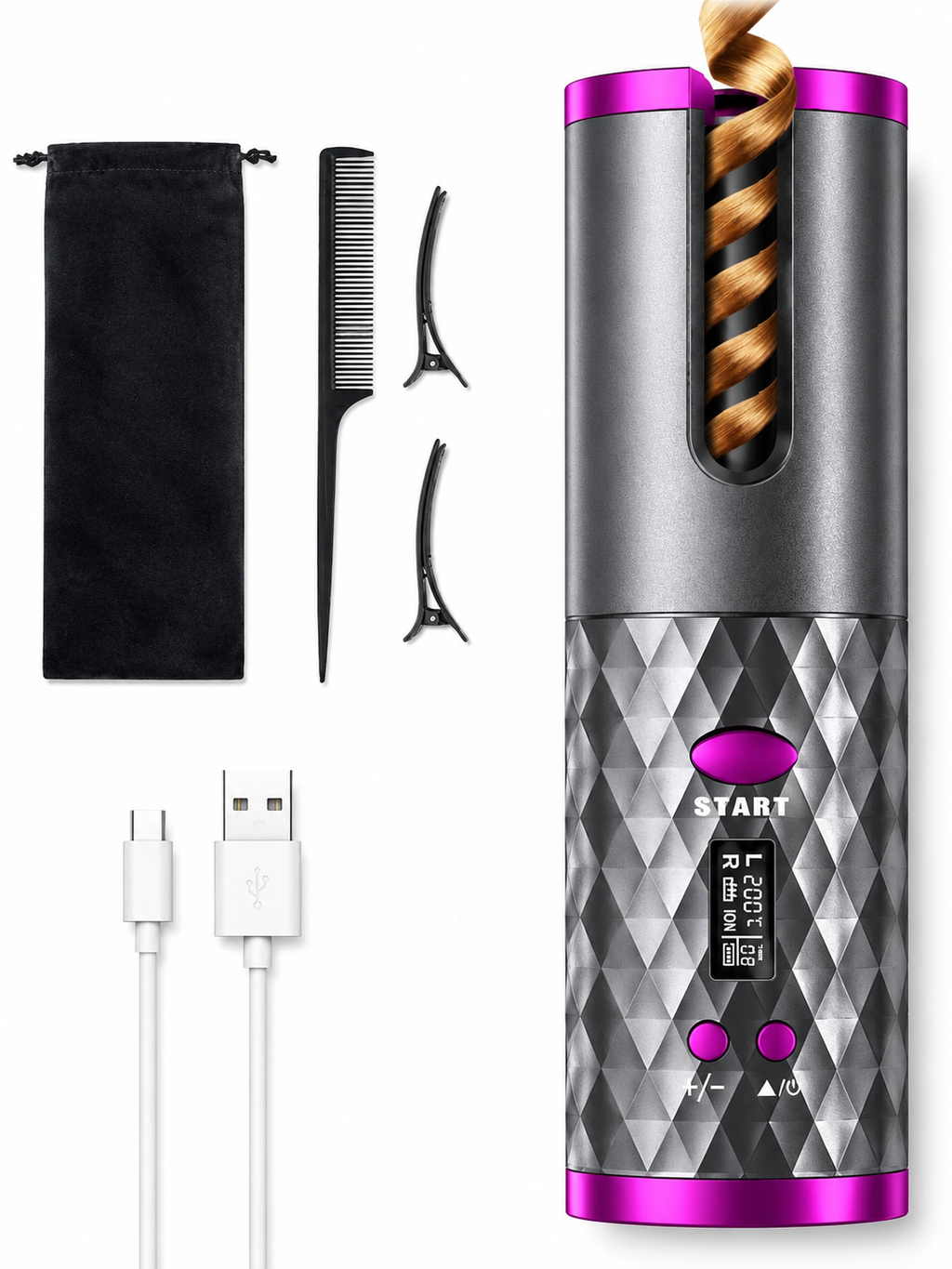 Cordless Hair Curler