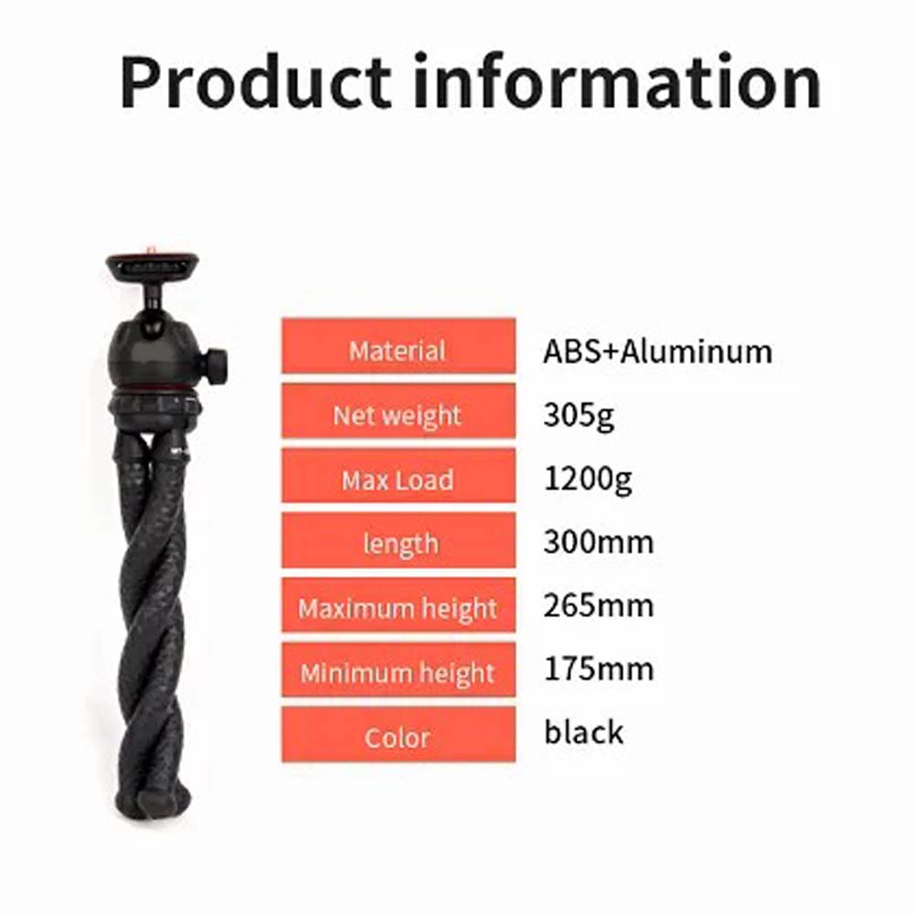 MT-25 Mini Flexible Tripod Portable Phone