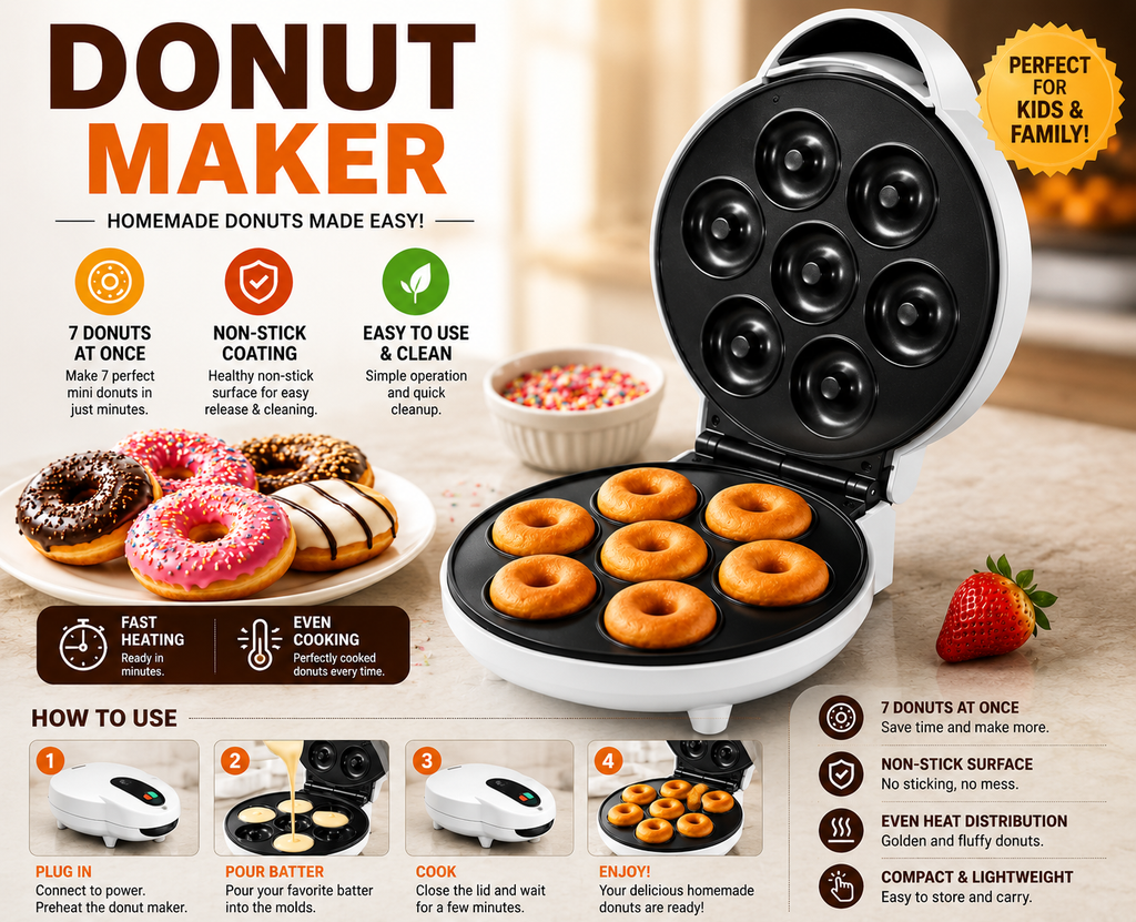 Mini Donut Maker Machine