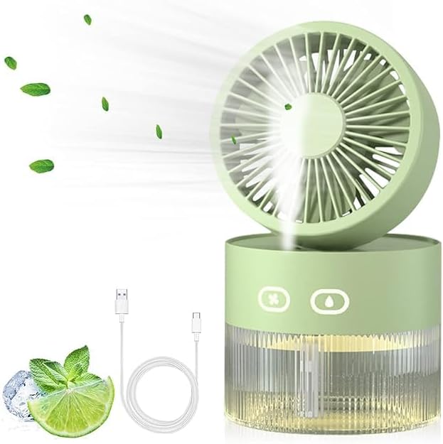 Two-in-One Desktop Spray Humidification Fan