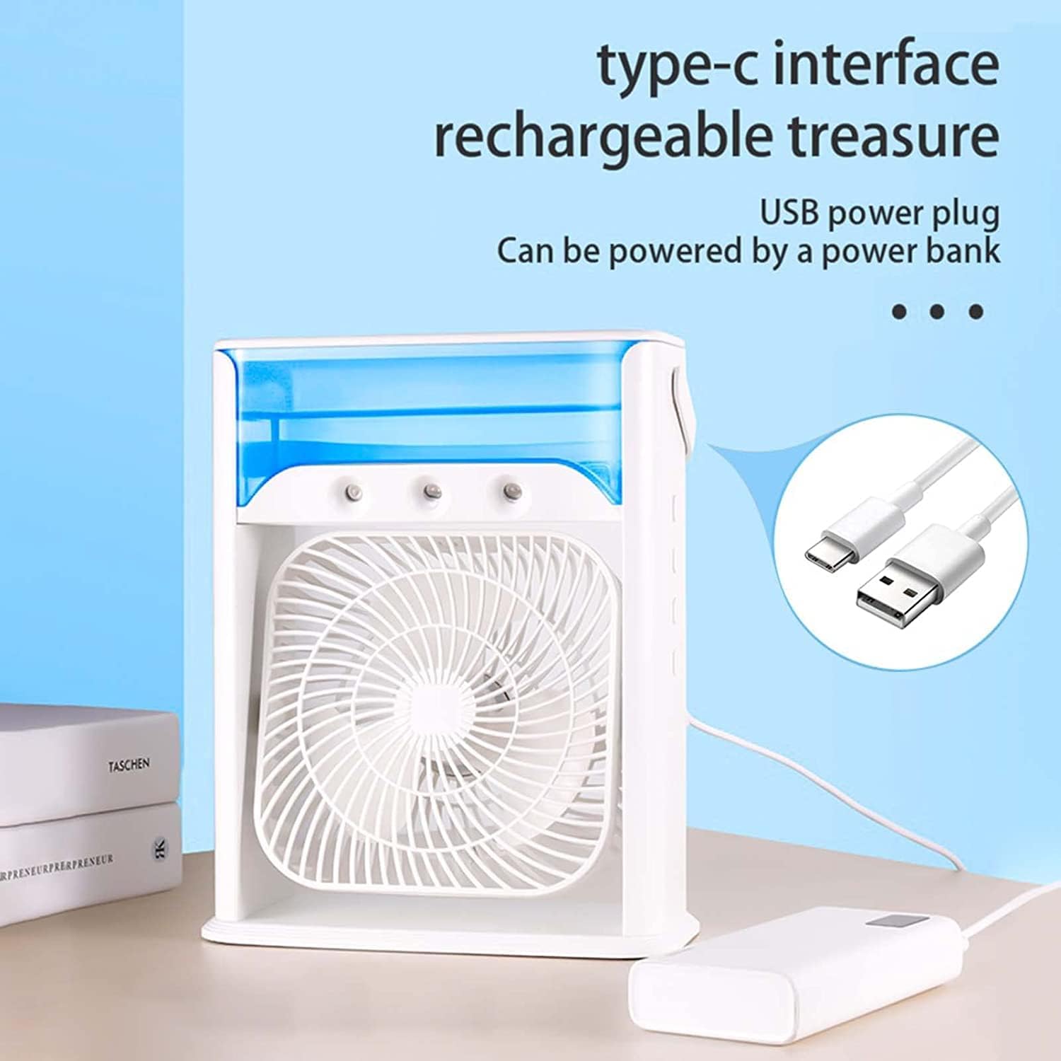 3-in-1 Portable Water Cooling Fan