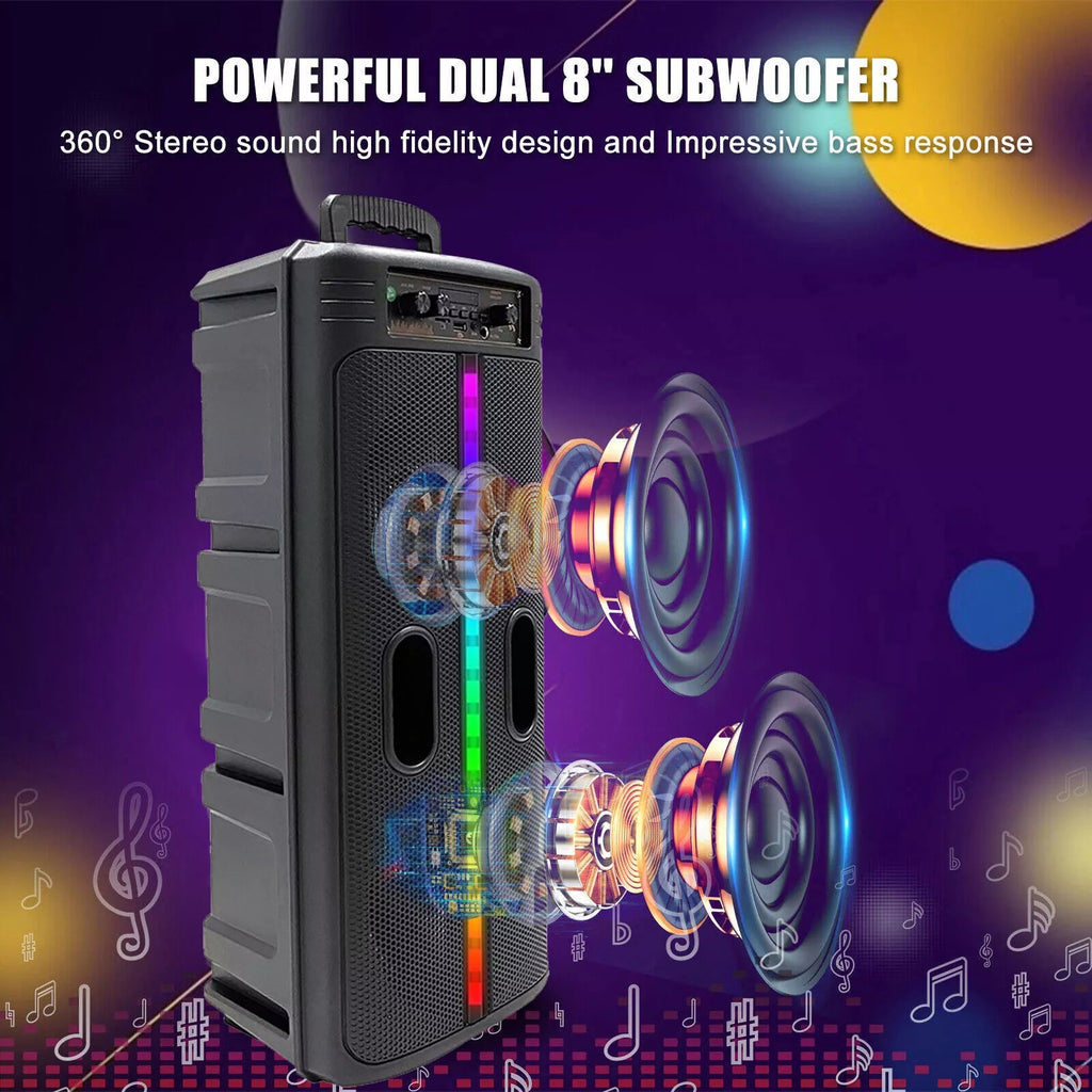 Portable 8-Inch Trolley Speaker