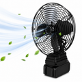 Cordless Metal Desk Fan 8-Inch  with Removable Rechargeable Battery