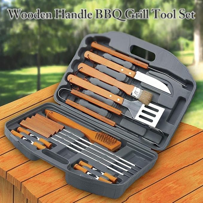 BBQ Tool Set 18-Piece | Stainless Steel