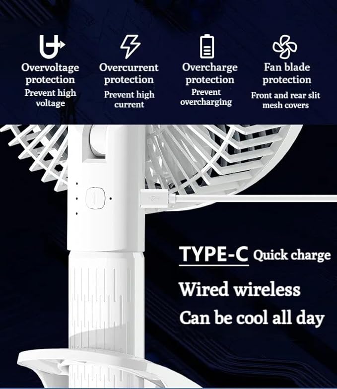 Handheld Rechargeable USB Portable Fan