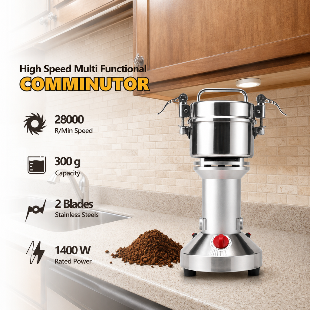 High-Speed Multifunction Electric Grinder 1400W