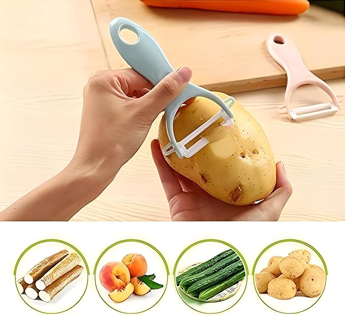 Ceramic Peeler & Sharp 'Y' Paring Knife Set