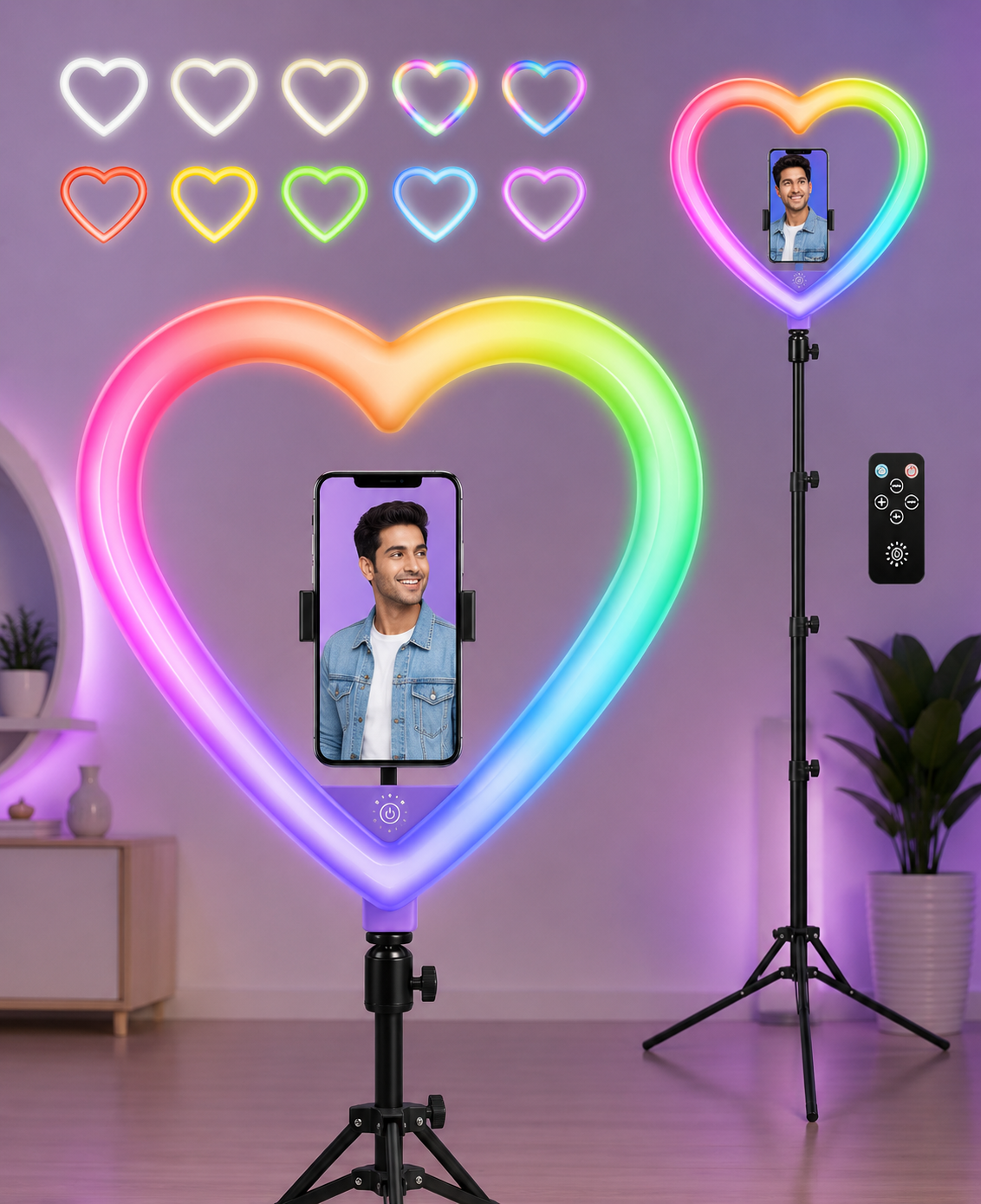 JM26-10 RGB LED Heart