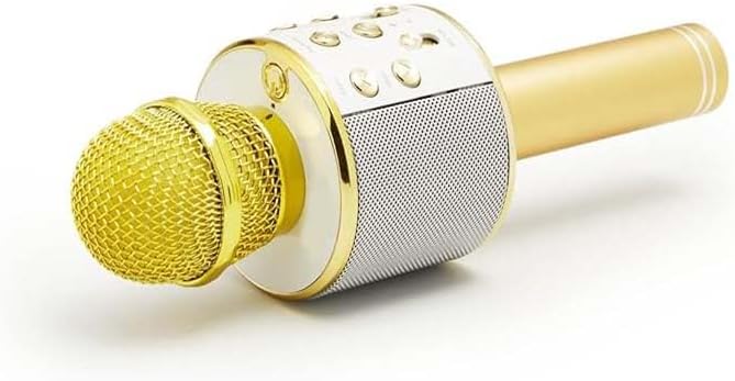 Golden Wireless Karaoke Microphone