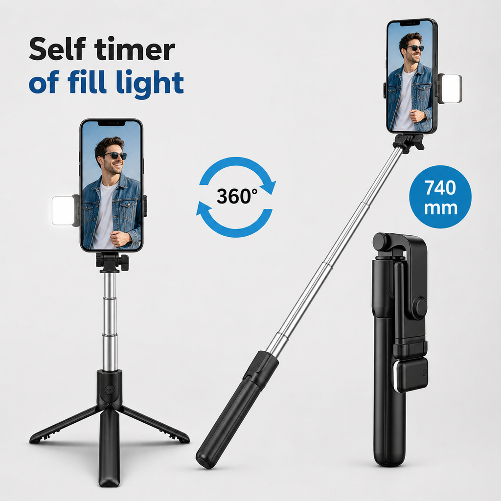 Selfie Stick, Bluetooth Extendable Selfie Stick