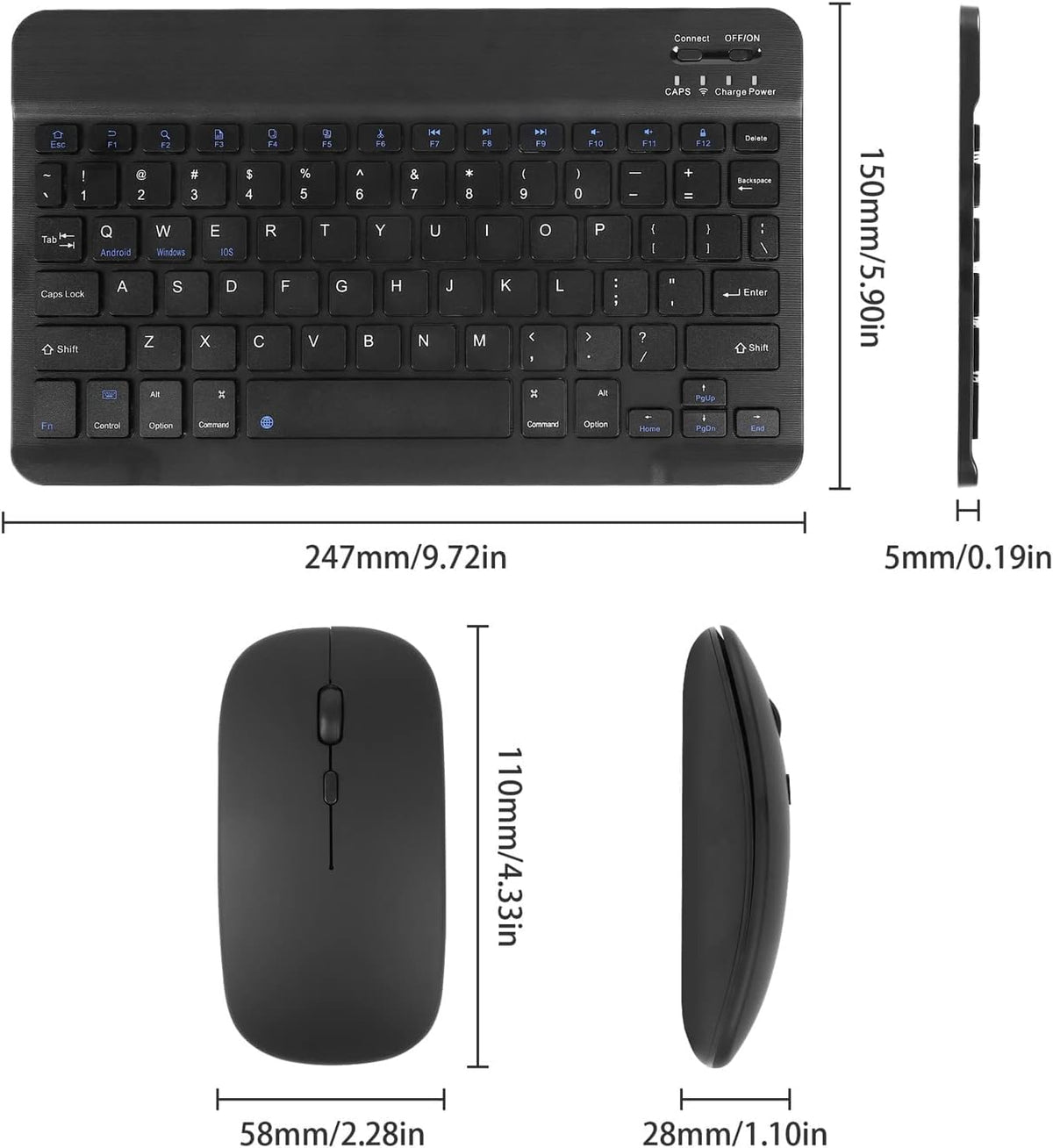 Ultra-Slim Bluetooth Keyboard & Mouse