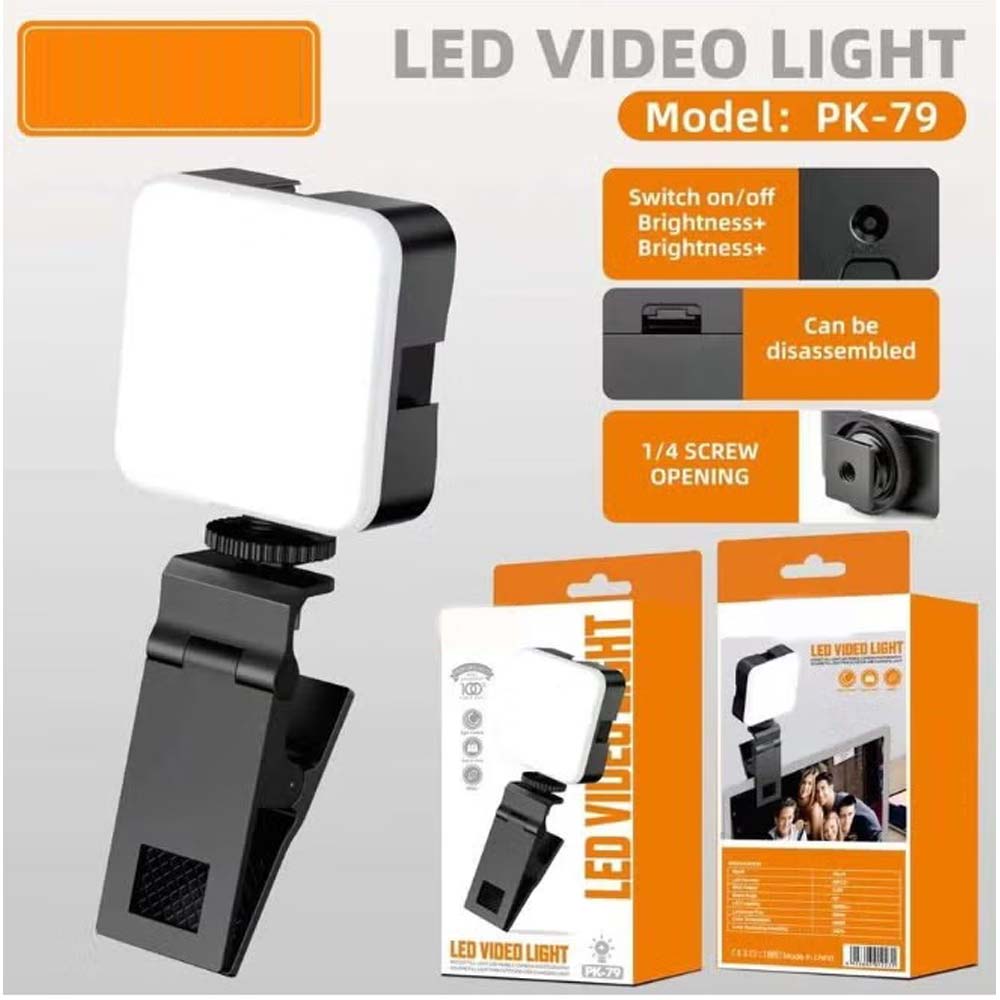 PK79 Mini LED Video Light 6000K Dimmable
