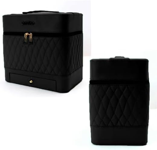 Leather Triple Makeup Case
