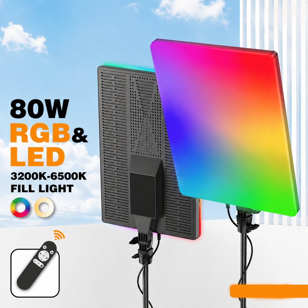 RGB LED Panel Fill Light with Adjustable Brightness