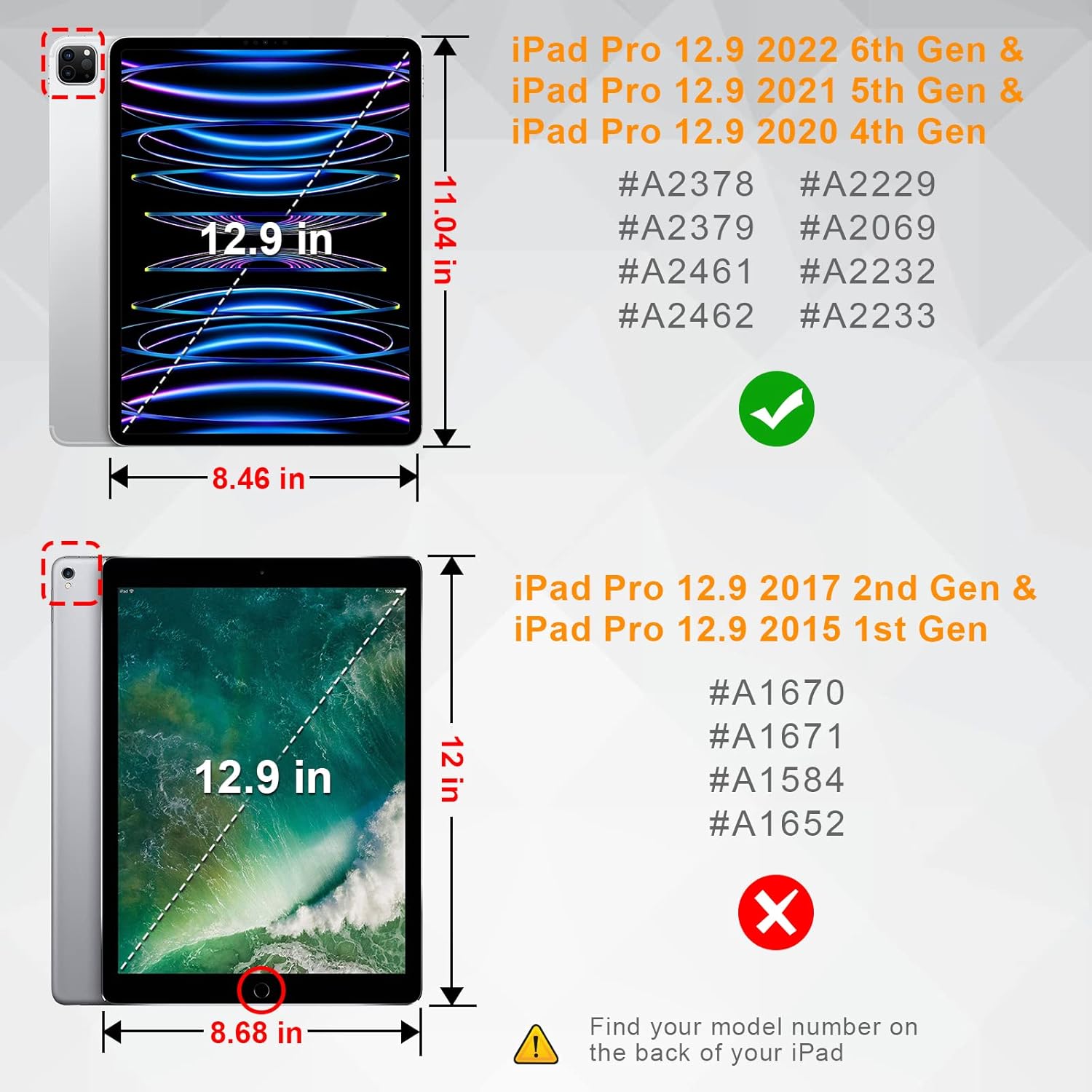360° Rotating Case for iPad Pro 12.9" (2018-2022) - Auto Sleep/Wake Cover with Pencil Holder