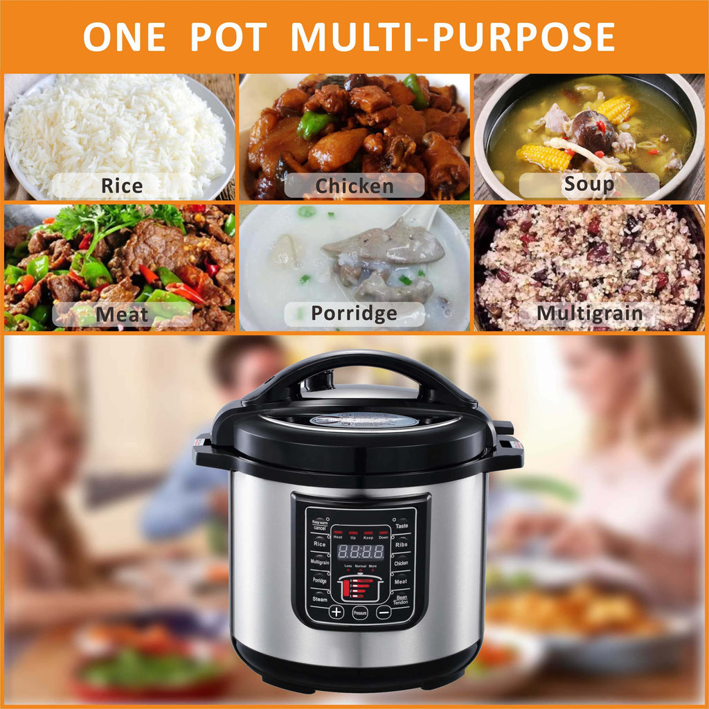 6L Smart Digital Pressure Cooker - Non-Stick