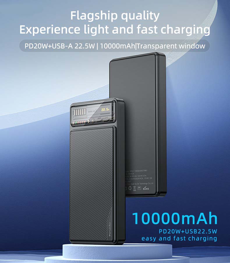 YP57 Fast Charging Power Bank – 10000mAh