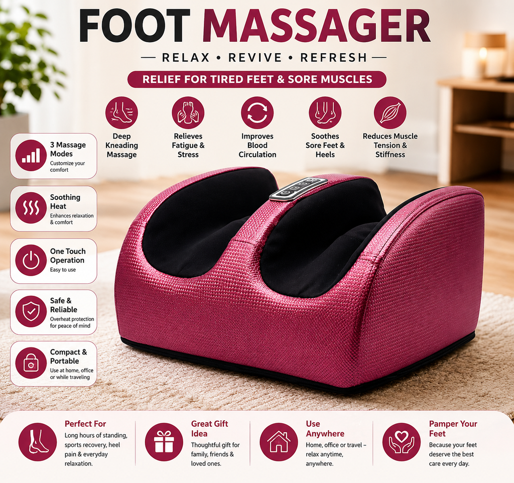 Multifunction Foot Massager Machine with Heat