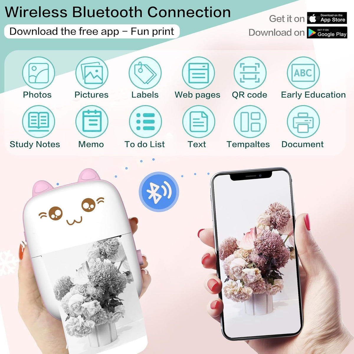 Portable Mini Sticker Printer