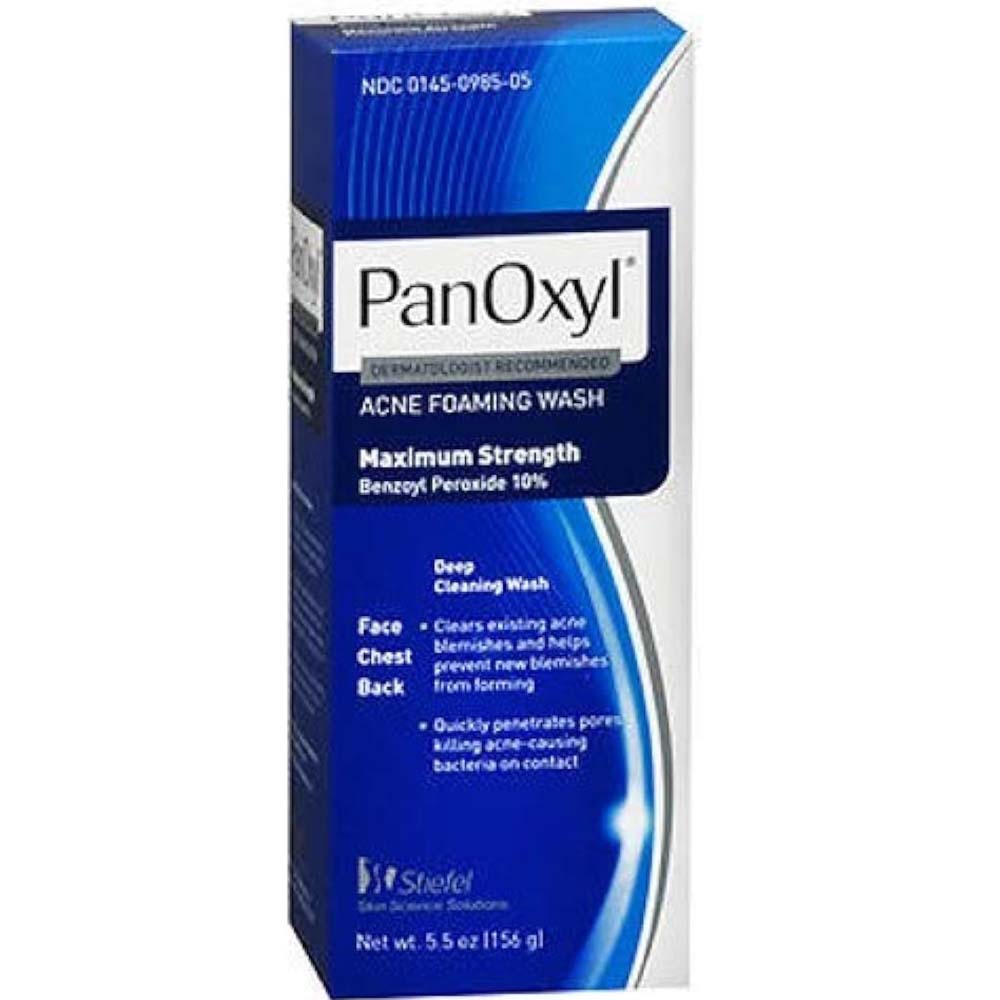 Panoxyl 4% Benzoyl Peroxide Acne Foaming Face Wash