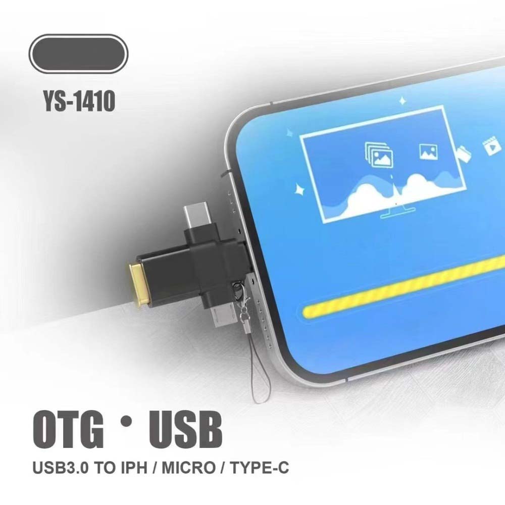 YS-1410 3-in-1 OTG Adapter USB 3.0, SD/TF
