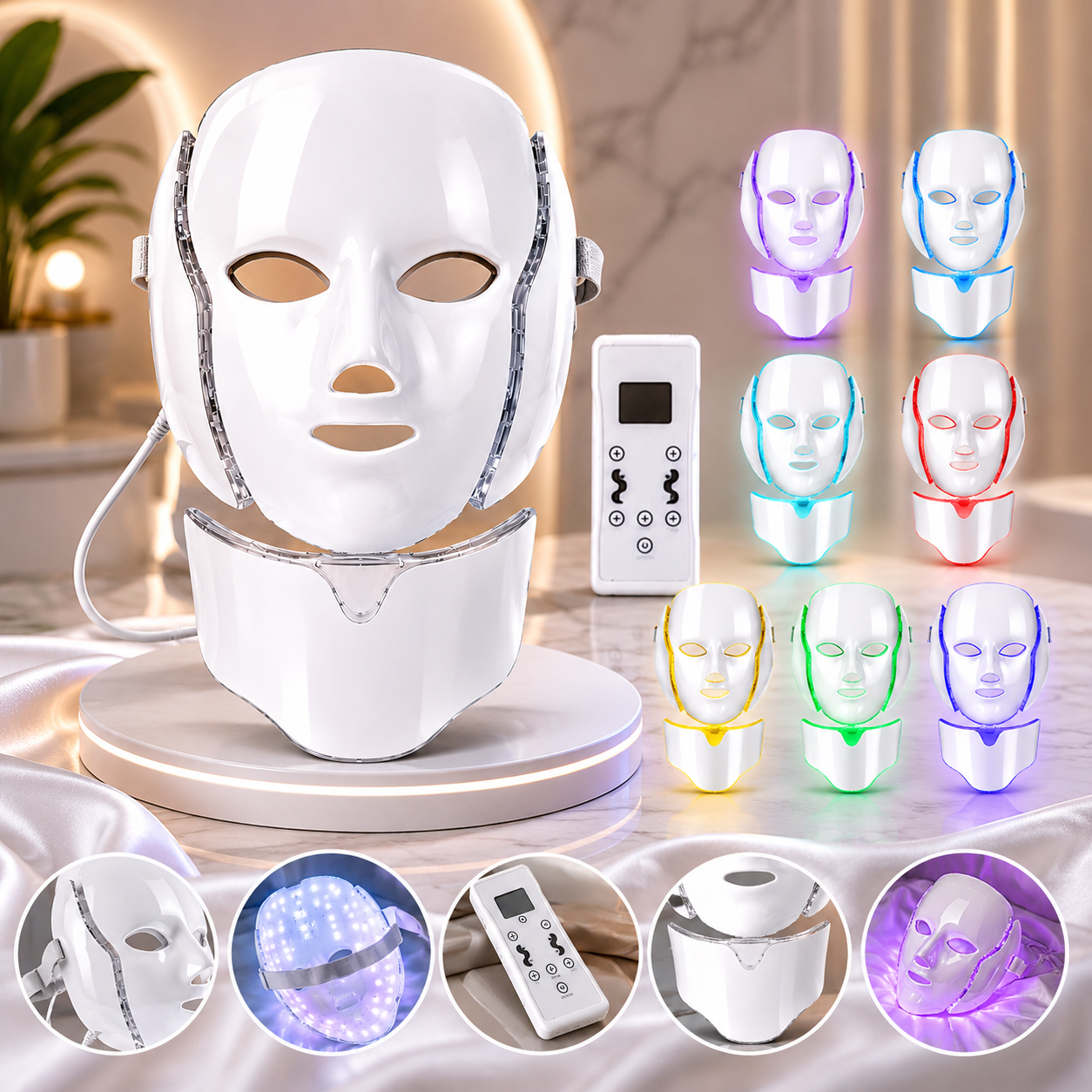 7-LED Whitening Face Mask