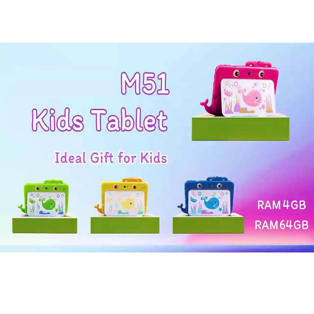 M51TB Kids Tablet 7" HD, 64GB, 3000mAh